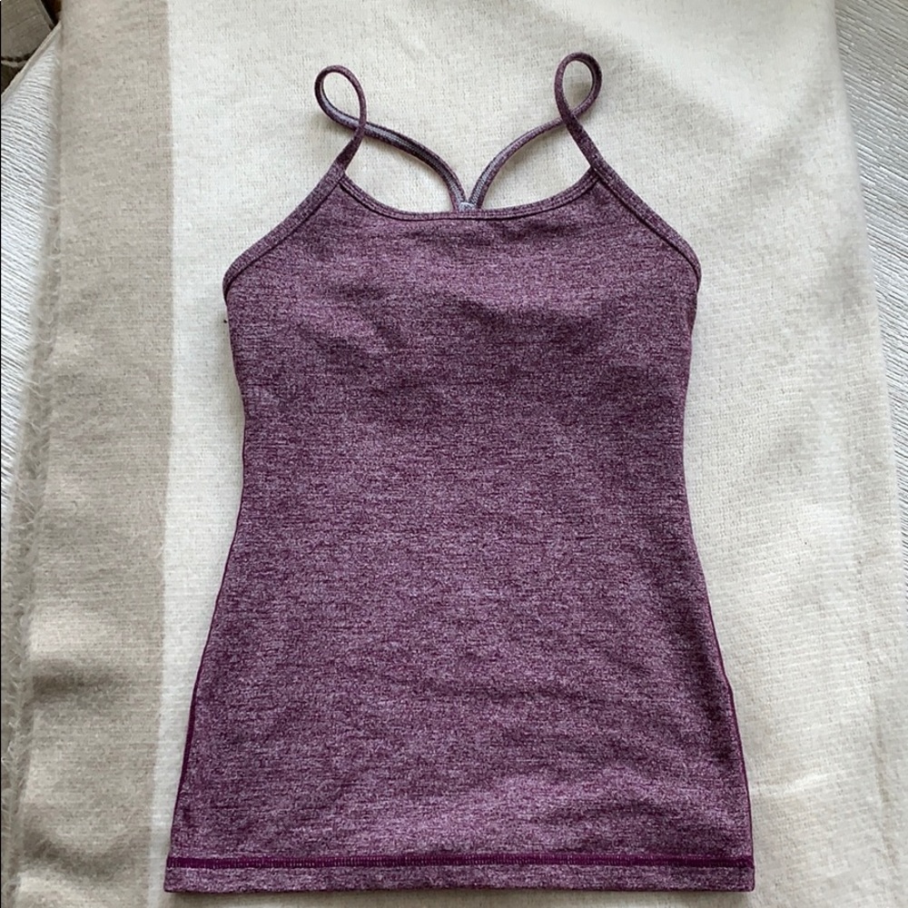 Lululemon purple fitted racerback tank